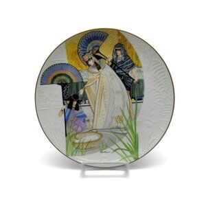 Knowles Pharaohs Daughter & Moses Plate Boxed with COA Vintage 10"